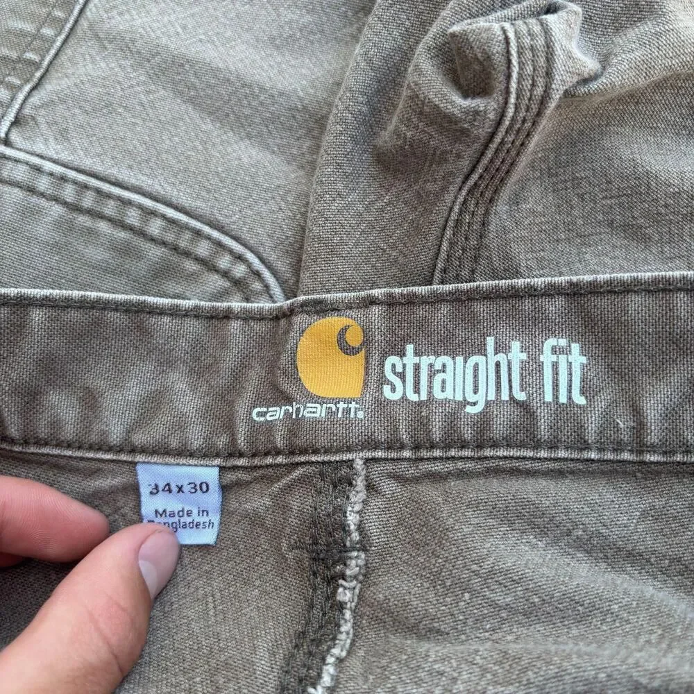Carhartt Men's Brown and Khaki Jeans